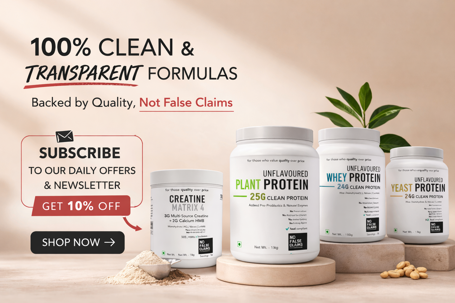 Clean Supplement Banner