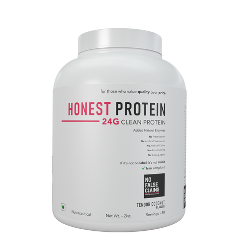 Honest Protein | 24g Clean Whey & Fermented Yeast Protein | Real Cocoa + Freeze-Dried Berries | Naturally Sweetened with Monk Fruit | 0g Added Sugar | 2kg / 50 Servings | Third-Party Lab Tested